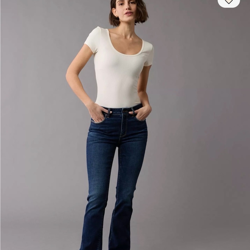 American Eagle Outfitters Women's Dark Blue Skinny Jeans